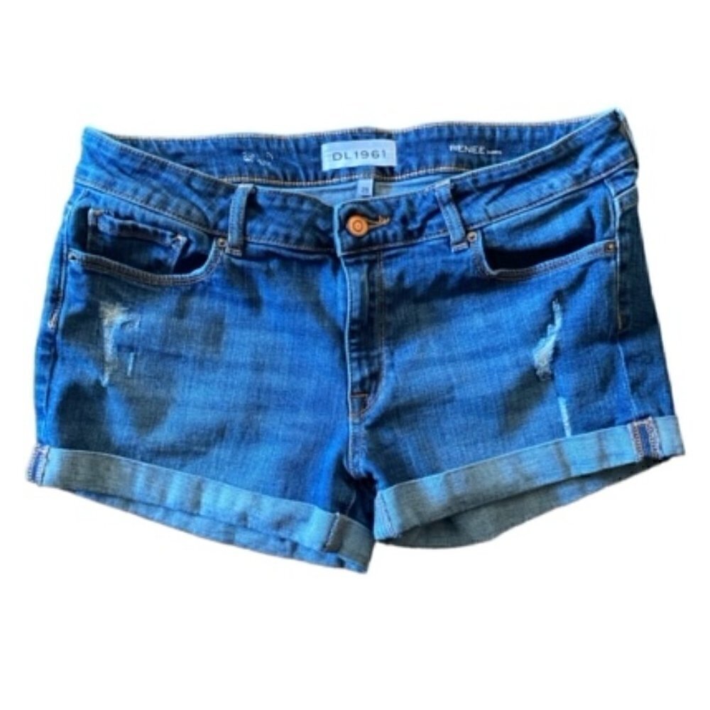 DL1961 Renee Cuffed Jean Shorts 29